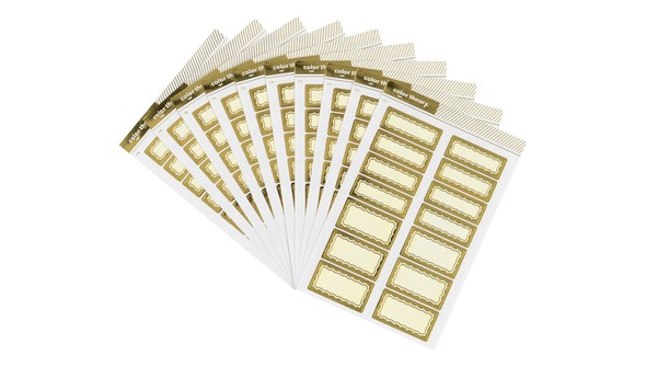 Color Theory Bulk Label Stickers - 24K Scalloped Border gallery