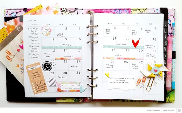Monthly Spread - January 2016 by carladetaboada gallery