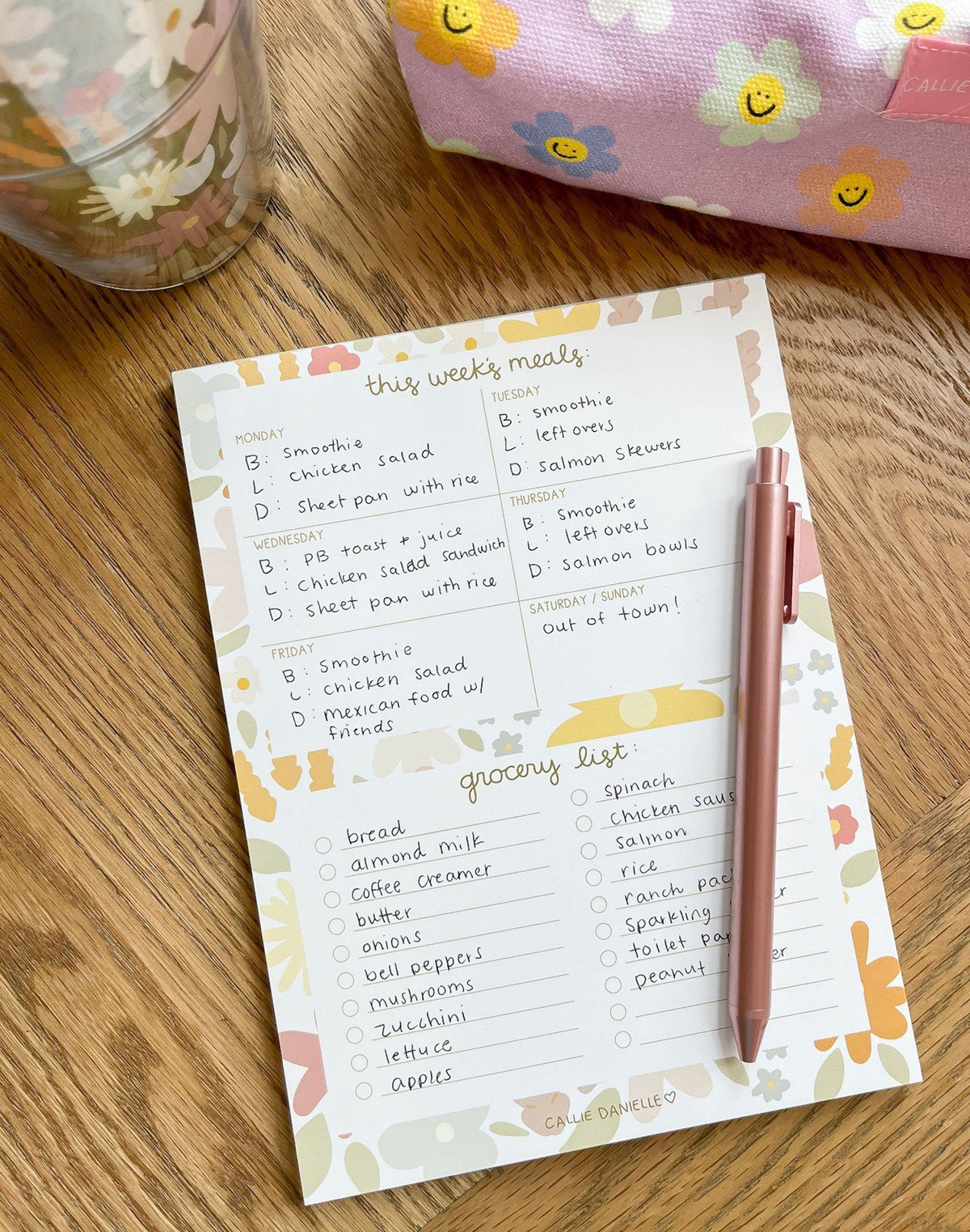 Market List & Meal Planner Notepad item