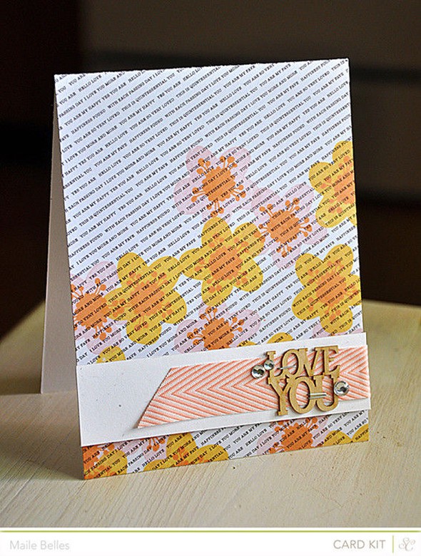 Love You Card *CARD KIT ONLY* by mbelles gallery