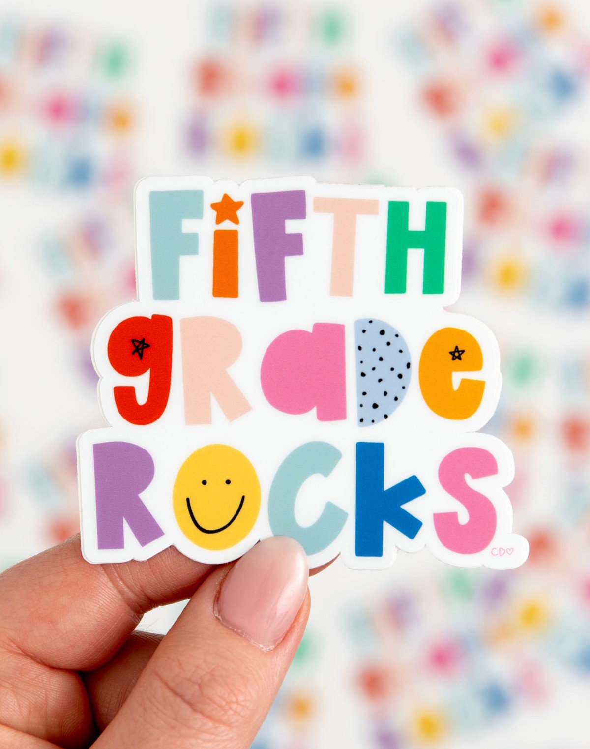 Fifth Grade Rocks Decal Sticker item