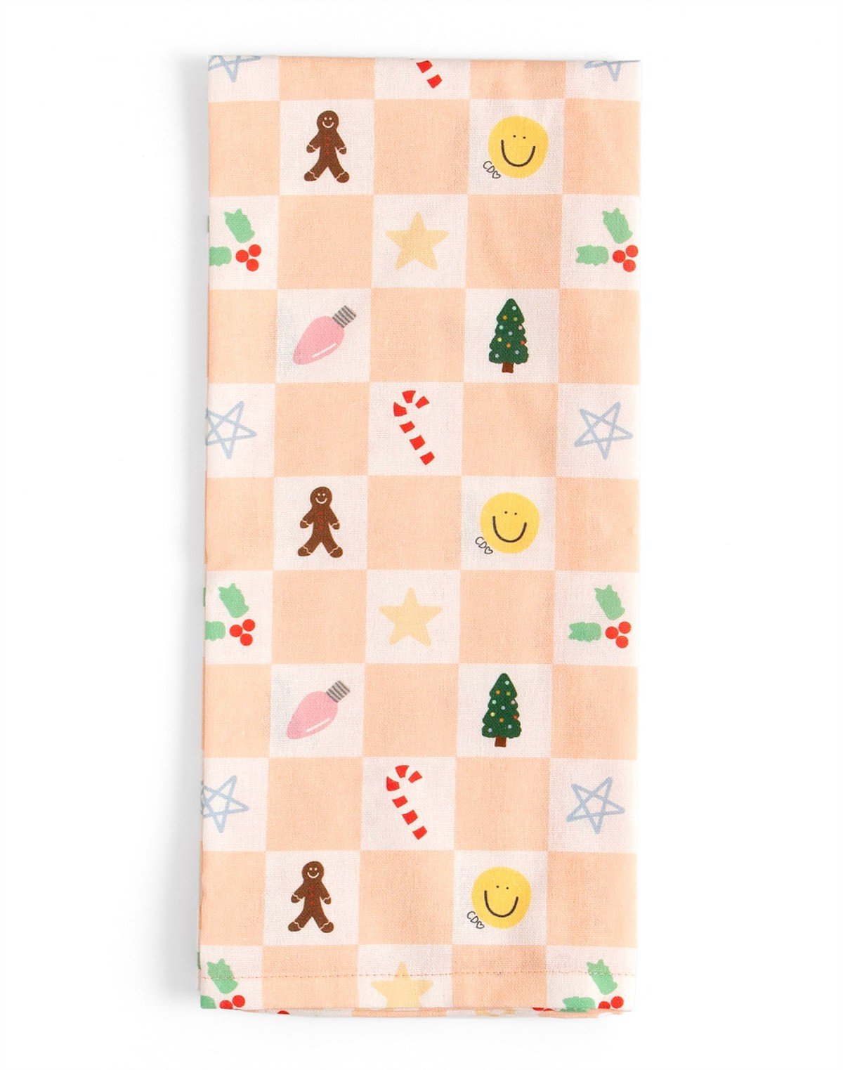 Checkerboard Holiday Tea Towel item