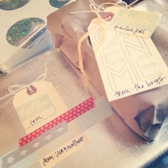 quick gift tags