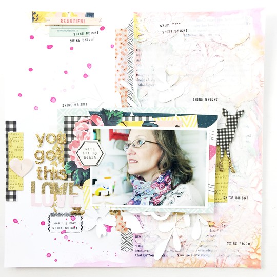 {You Got This} Mixed Media Layout