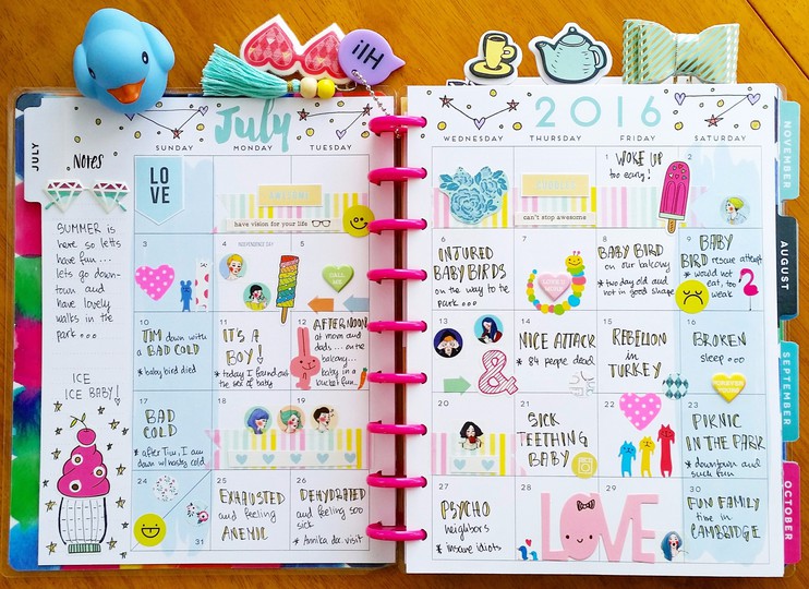 MAMBI planner pages 