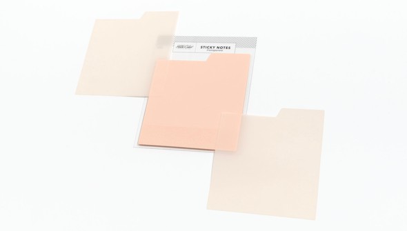 Tabbed Transparent Sticky Notes - Pink gallery