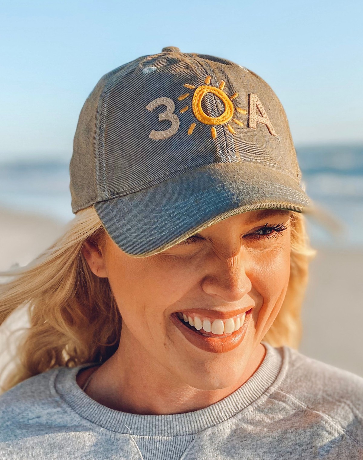 30A® Logo Hat - Women - Light Denim item