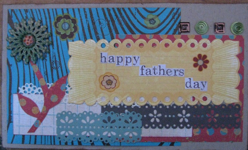 Lorie's blog challenge - Fathers day card