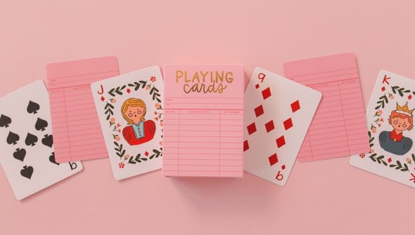 Pink Library Card Deck Of Playing Cards gallery