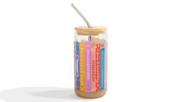 Jane Austen Books Glass Can gallery