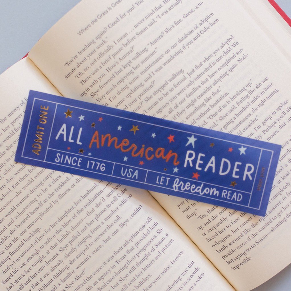 All American Reader Transparent Bookmark item