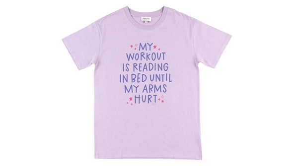 My Workout Is Reading - Pippi Tee - Lilac gallery