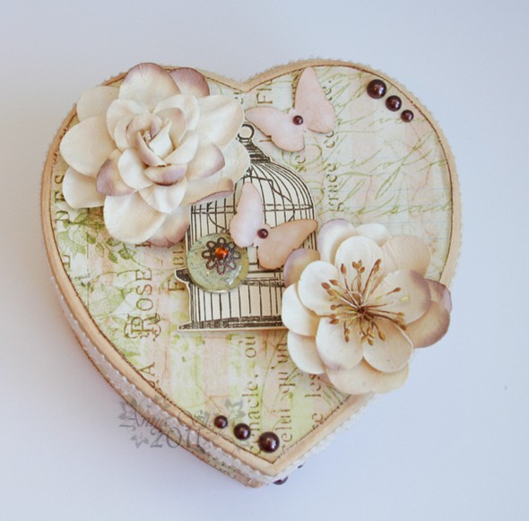 Shabby heart-box *Pink Paislee* by AnnaSigga gallery