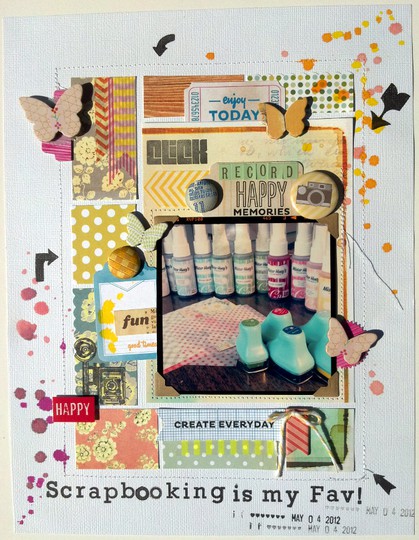 Scrapbooking is my Fav! NSD stamping challenge