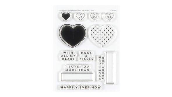 Stamp Set : 3x4 Hugs & Kisses by Goldenwood Co gallery