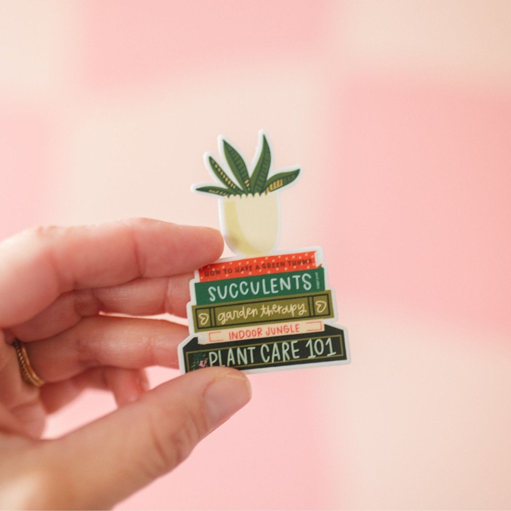 Plant Book Stack Decal Sticker item