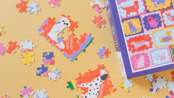 Dapper Dogs - 500 Piece Jigsaw Puzzle gallery