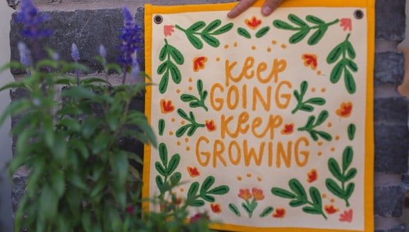 Keep Going Keep Growing Canvas Banner gallery