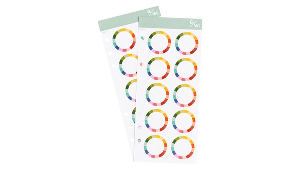 Making Memories 3×8 Circle Label Sticker - Rainbow gallery