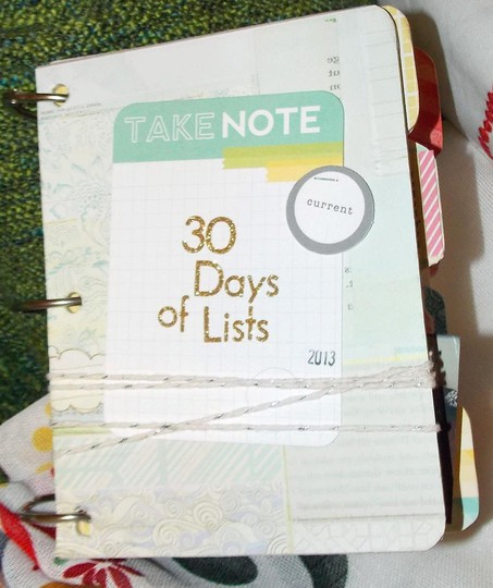 Thirty Days of Lists