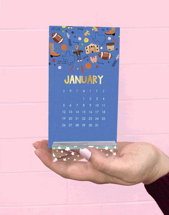 Boots desk calendar store