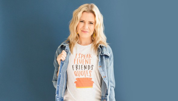 Fluent Friends Quotes Tee - Ash gallery