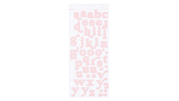 Love Is Here 3×8 Alphabet Sticker Sheet - Pink gallery