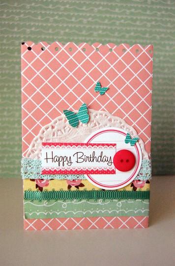 Happy Birthday Card - Elle's Studio, July 2010