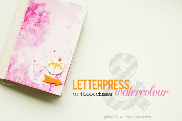 Together :: letterpress & watercolour mini book by aniamaria gallery