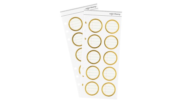 Color Theory Circle Ledger Label Stickers - 24K gallery