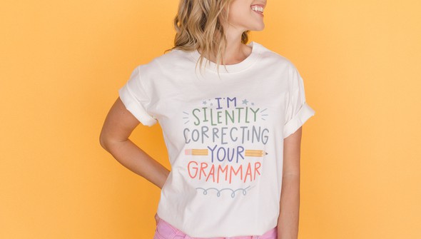 Correcting Your Grammar Pippi Tee - Ivory gallery