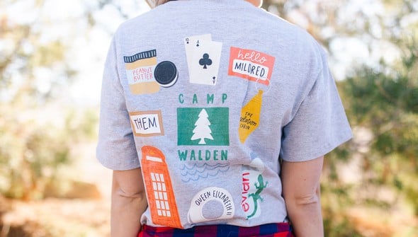 Camp Walden Icons Pippi Tee - Ash gallery