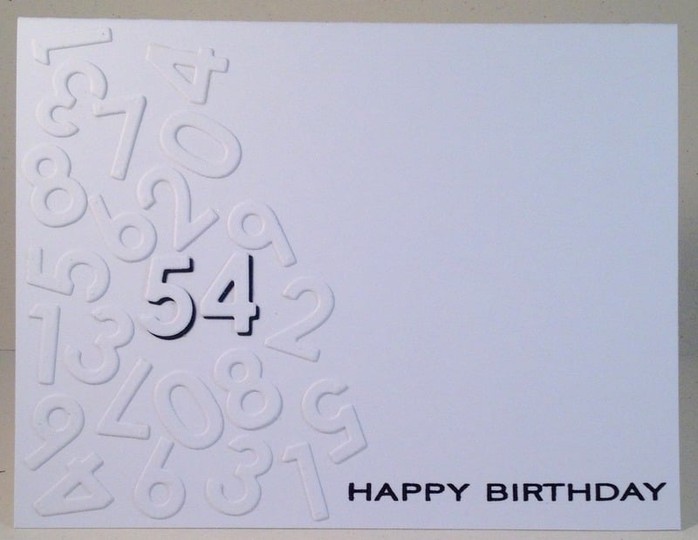 54th Birthday card
