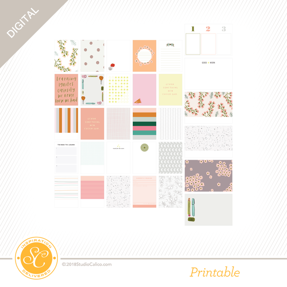 Found & Collected Digital Printable Journal Cards gallery