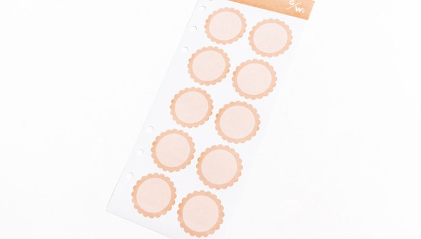 Fairytale Circle Label Stickers - Peach gallery