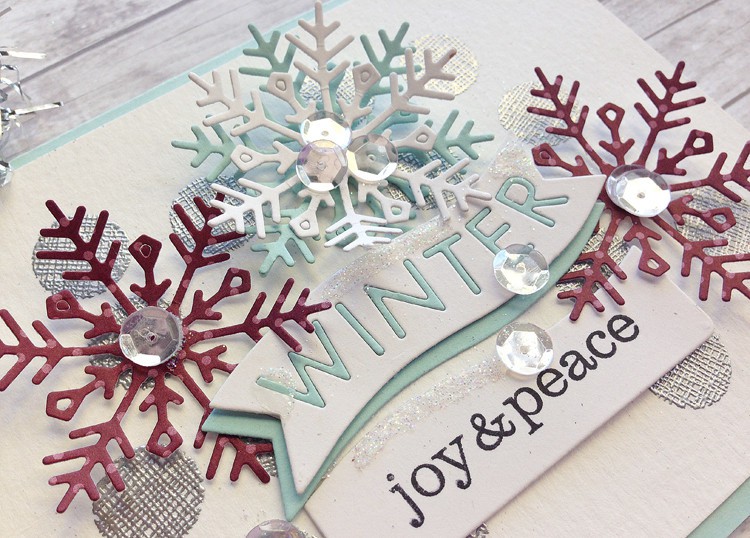 Winter joy and peace card