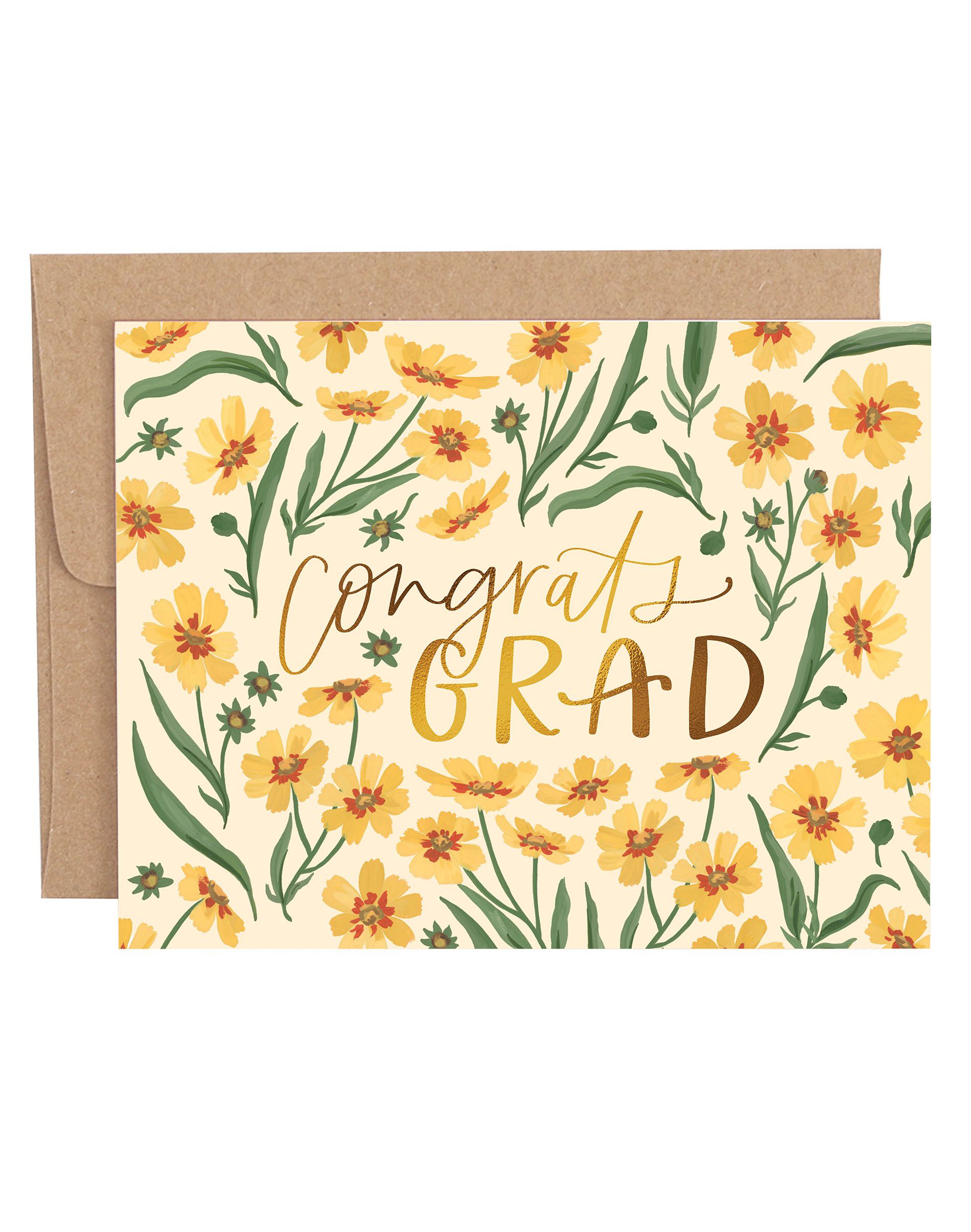 Goldenmane Congrats Grad Graduation Greeting Card 1canoe2