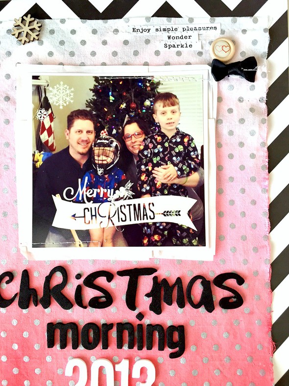 Christmas morning 2013 layout   cu  photo and stitching original