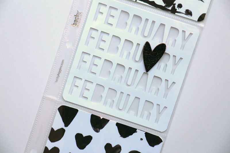 Project Life Monthly Divider - February