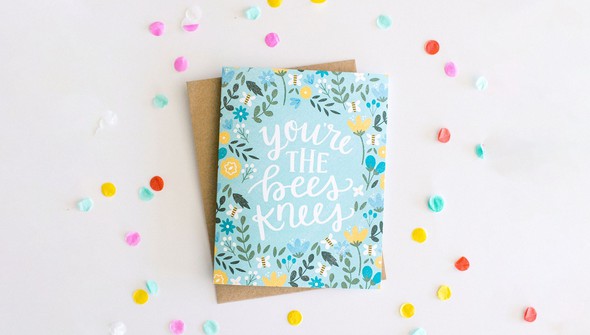 You're the Bees Knees Thank You Card gallery