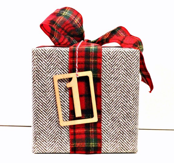 wood veneer & gift wrap