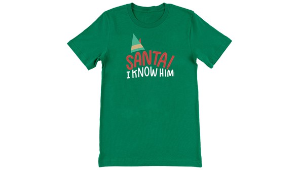 Santa! I Know Him Tee - Kelly gallery