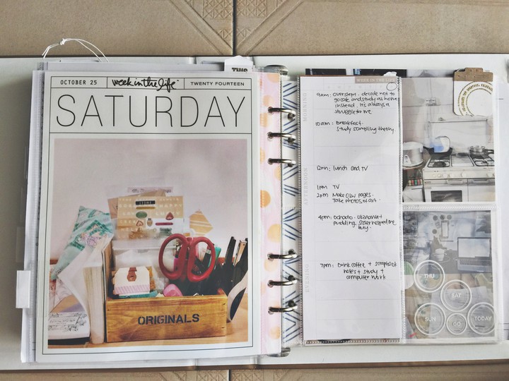 Week In The Life 2014 | Weekend Completed pages