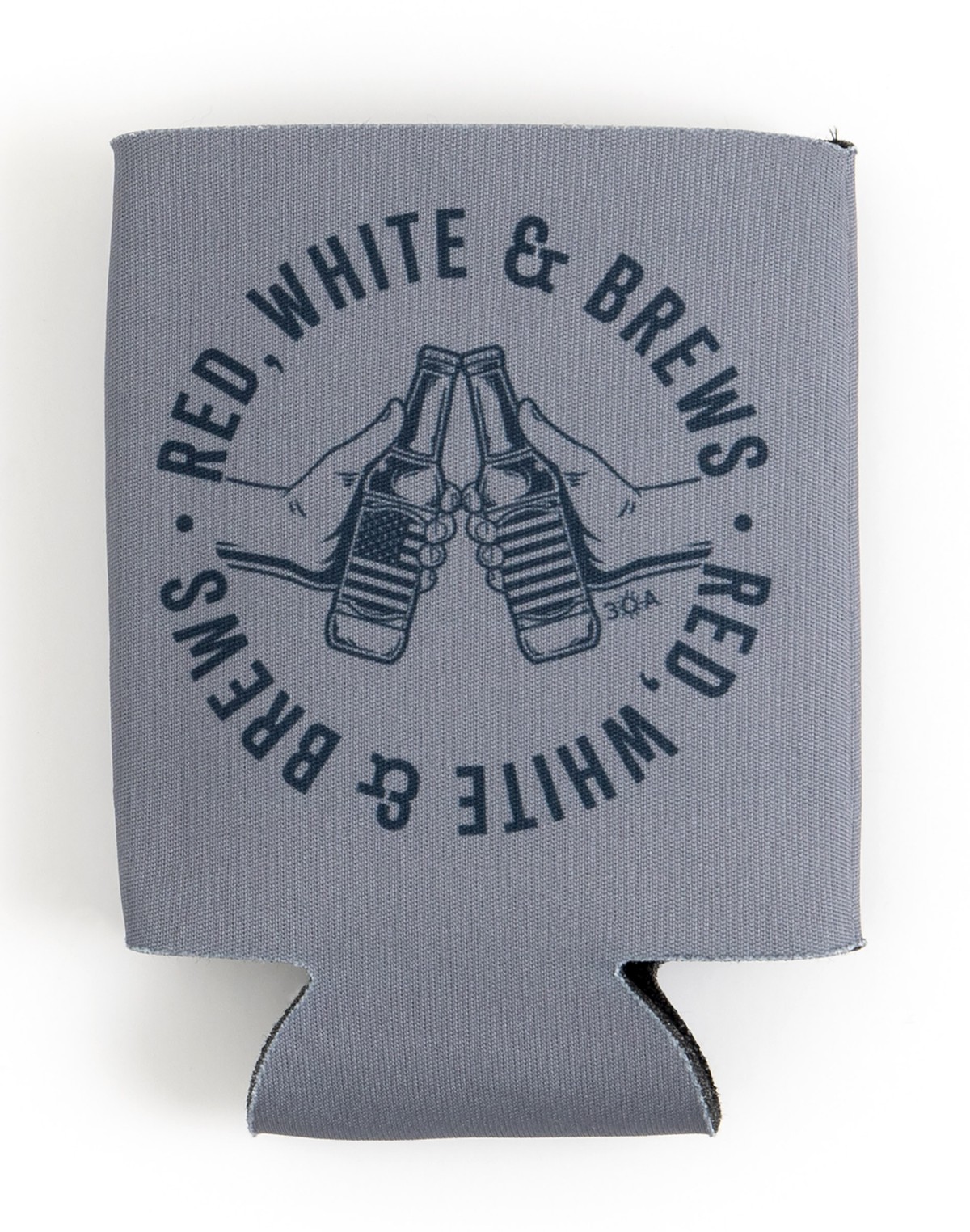 Red, White, and Brews Can Koozie item