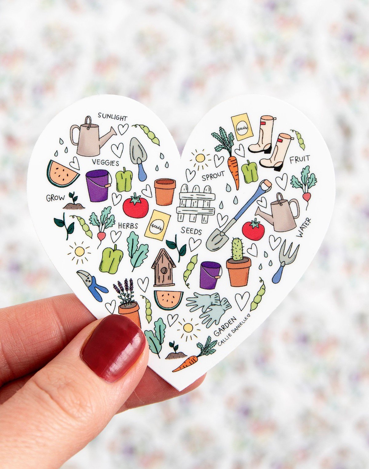 Love for Gardening Decal Sticker item