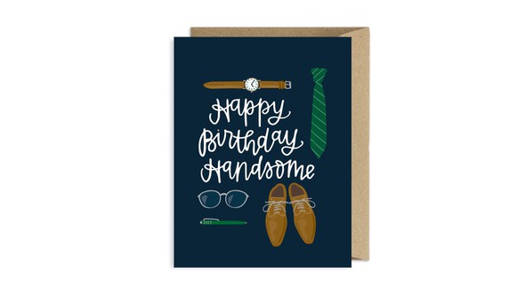 Happy Birthday Handsome Greeting Card gallery
