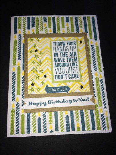 Throw Your Hands Up Birthday Card
