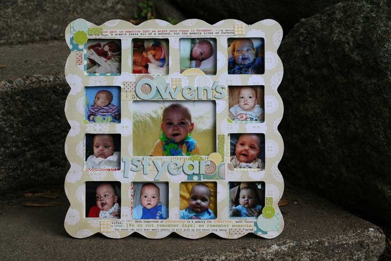 Owen's 1st Year - 12 months frame