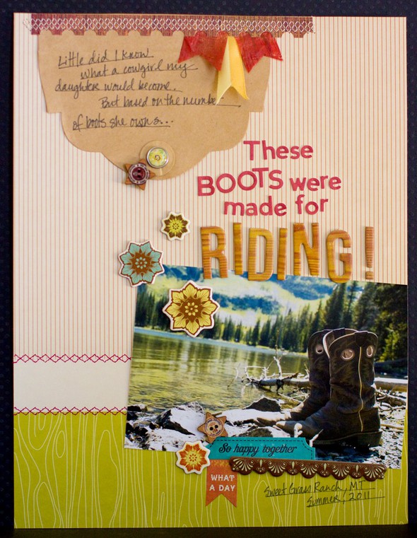 These Boots Were Made for Riding *Embellishment Challenge* by scrapally gallery