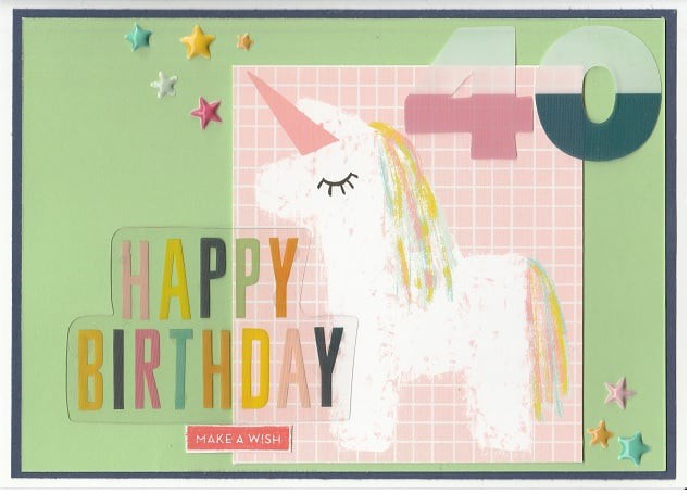 Happy 40th with unicorn original